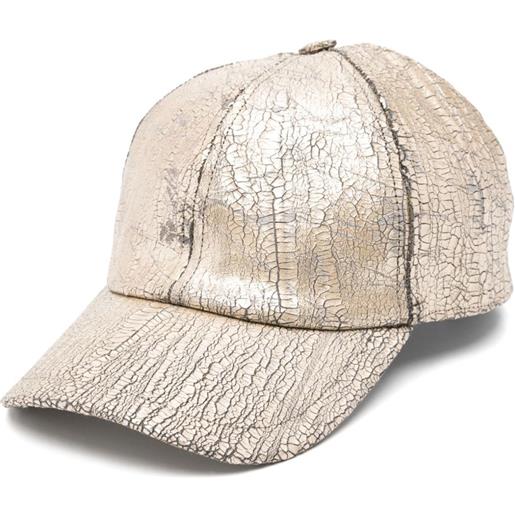 Rick Owens DRKSHDW cappello da baseball - oro