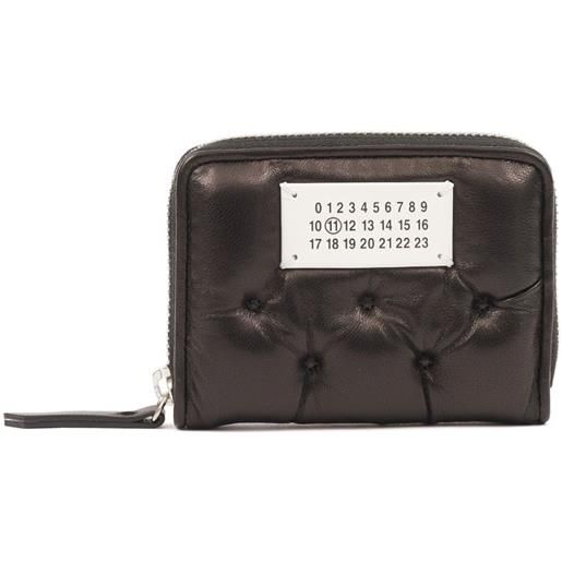 Maison Margiela pouch con motivo numbers - nero