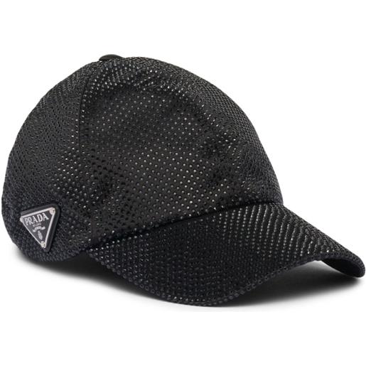 Prada cappello da baseball con decorazione - nero
