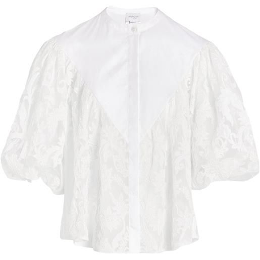 Giambattista Valli blusa con ricamo - bianco