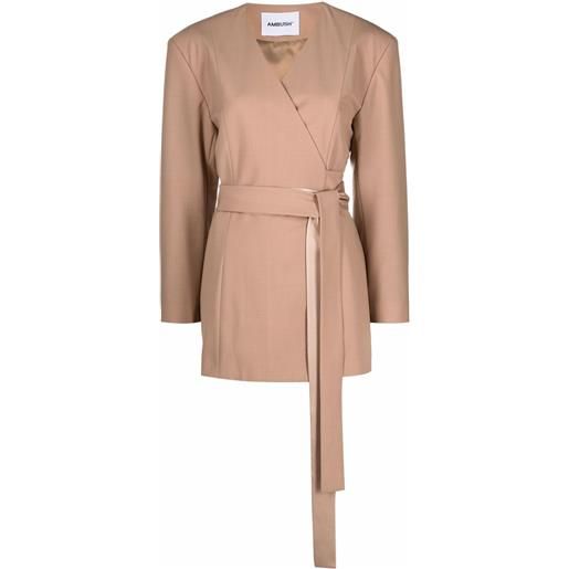 AMBUSH giacca con cintura - toni neutri