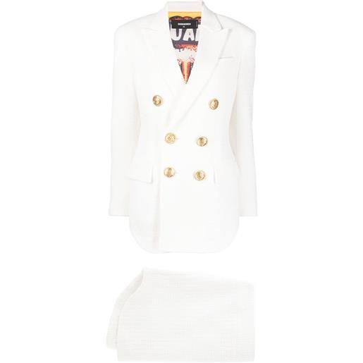 DSQUARED2 completo doppiopetto - bianco