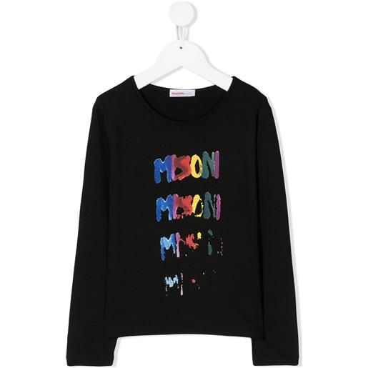 Missoni Kids t-shirt con stampa - nero
