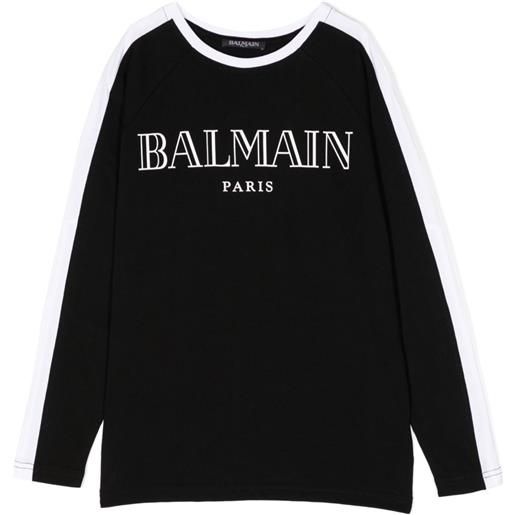 Balmain Kids t-shirt con stampa - nero