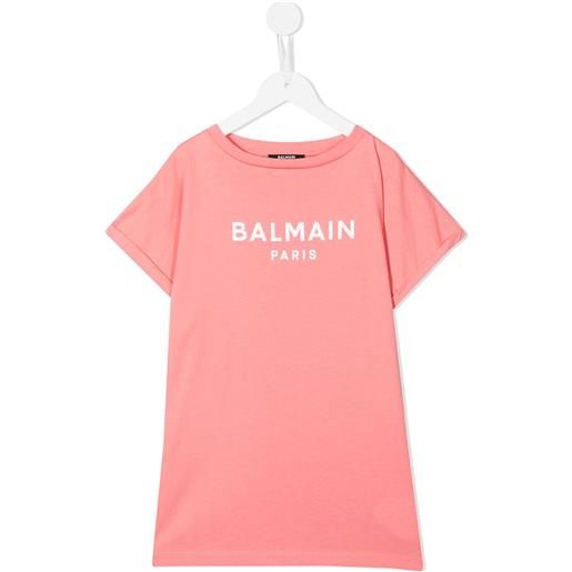 Balmain Kids t-shirt con stampa - rosa