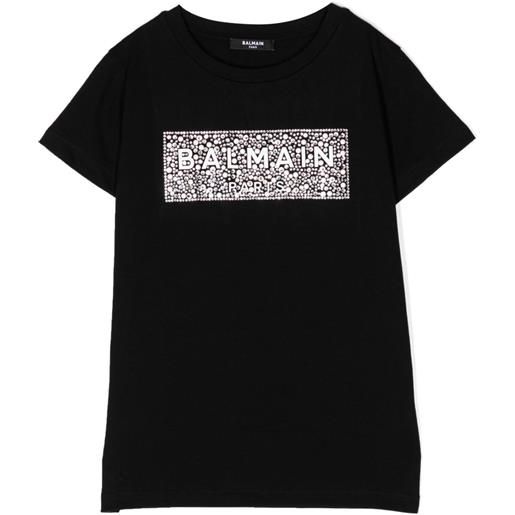 Balmain Kids t-shirt con stampa - nero