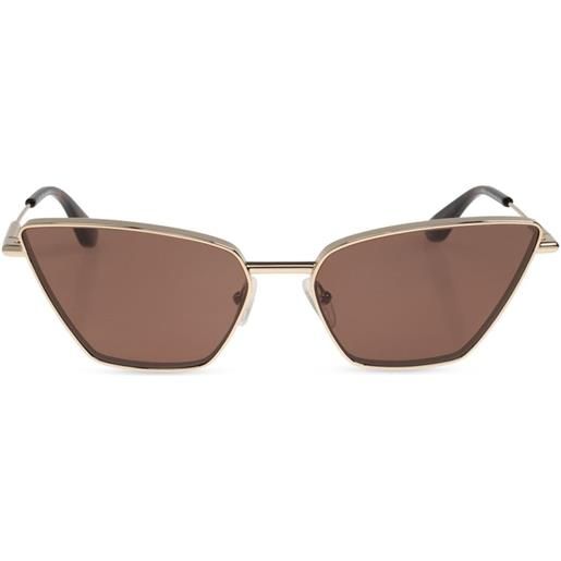 Alexander McQueen Eyewear occhiali da sole t-bar - oro