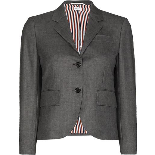 Thom Browne cappotto monopetto - grigio