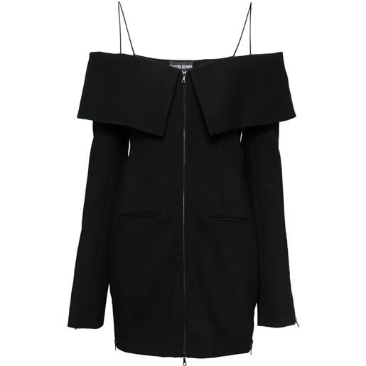 David Koma abito corto sartoriale - nero