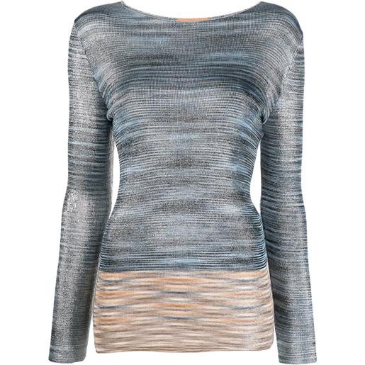 Missoni top a maniche lunghe - blu