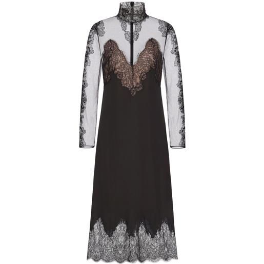 Valentino Garavani abito midi con applicazione - nero