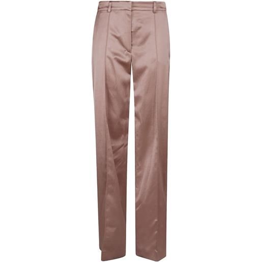 Balmain pantaloni in raso - toni neutri
