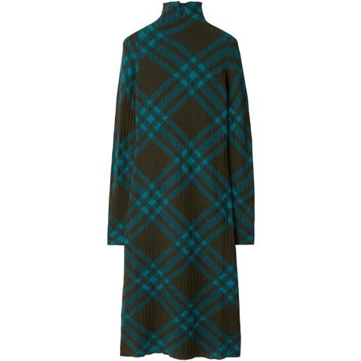 Burberry abito a quadri - marrone