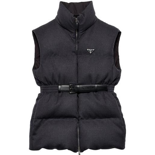 Prada gilet imbottito - grigio