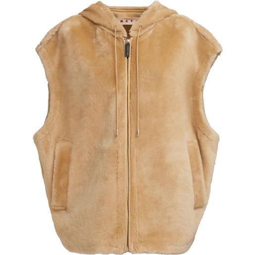 Marni gilet con cappuccio - toni neutri