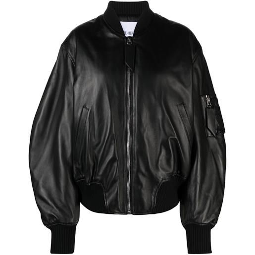 The Attico bomber in pelle - nero