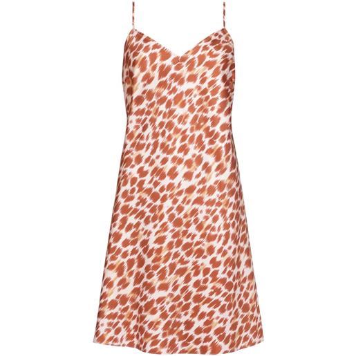 ERES sottoveste con stampa animalier - marrone