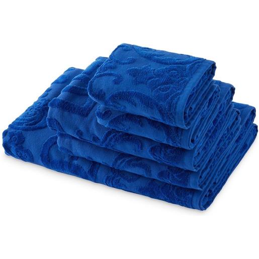 Dolce & Gabbana set di 5 asciugamani in cotone - blu