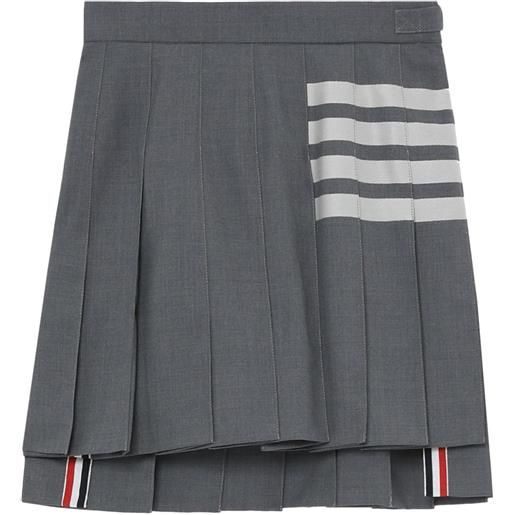 Thom Browne minigonna plissettata - grigio