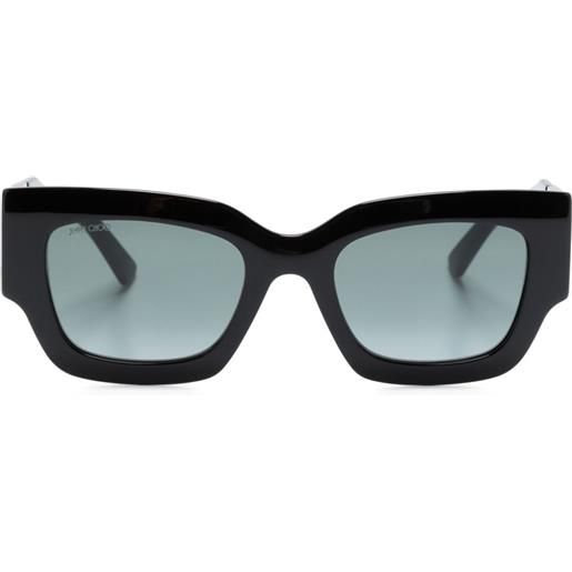 Jimmy Choo Eyewear occhiali da sole nena squadrati - nero