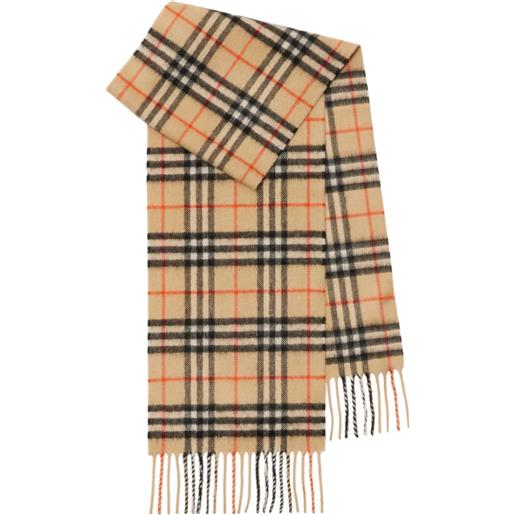 Burberry Kids sciarpa con motivo vintage check - toni neutri