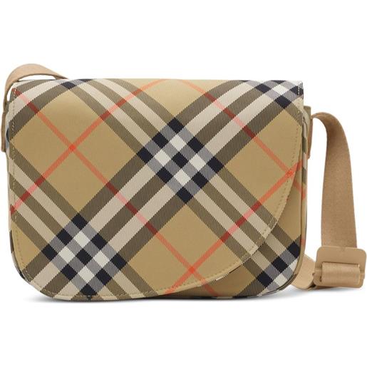Burberry Kids borsa messenger con motivo vintage check - toni neutri