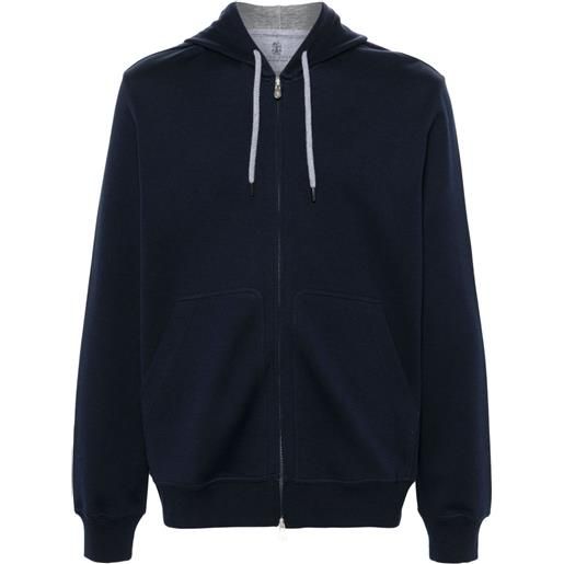 Brunello Cucinelli felpa con zip - blu