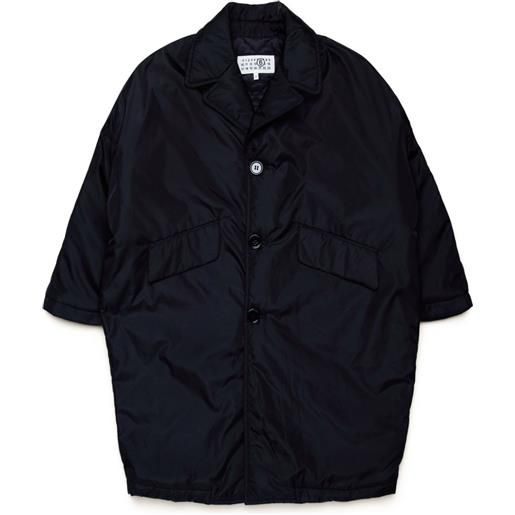 MM6 Maison Margiela Kids piumino con ricamo - nero