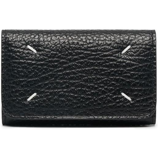 MM6 Maison Margiela portacarte con 4 punti cucitura - nero