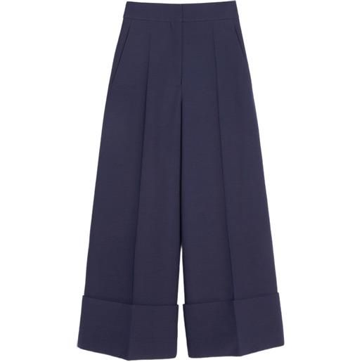 Valentino Garavani pantaloni in crepe couture - blu