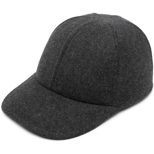 Prada cappello da baseball con logo - grigio