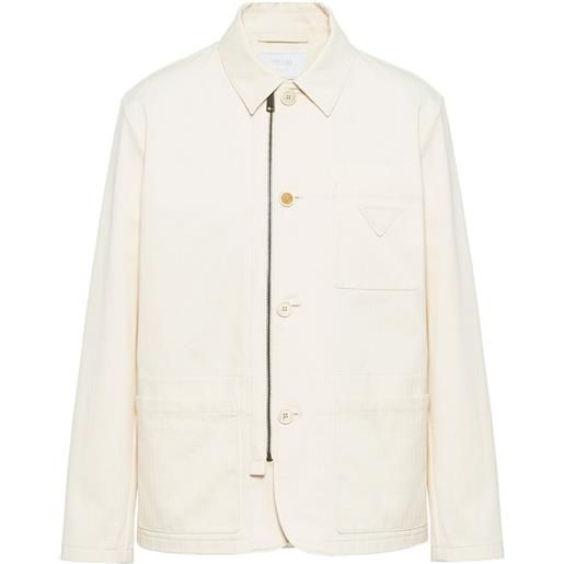 Prada giacca-camicia - toni neutri