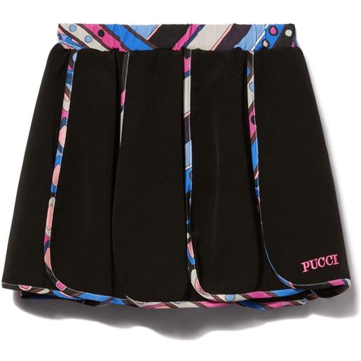 PUCCI Junior gonna con stampa vivara - nero