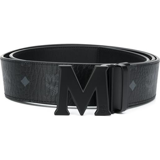 MCM cintura reversibile claus m - nero