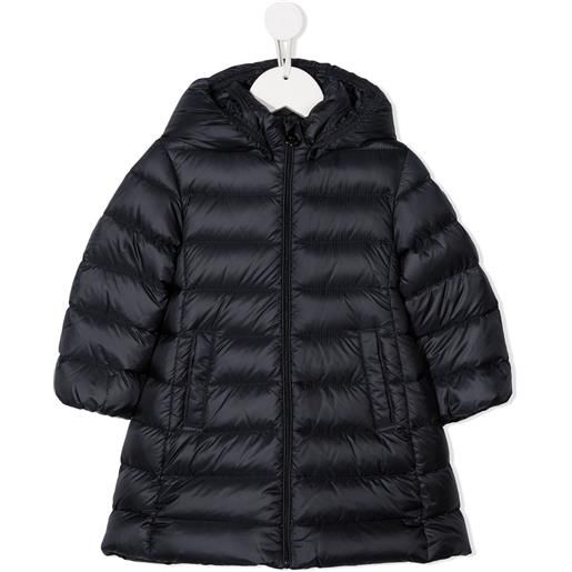 Moncler Enfant piumino con cappuccio - blu