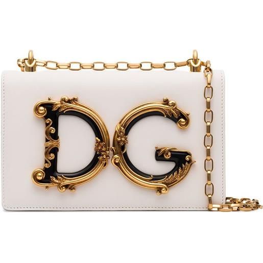 Dolce & Gabbana borsa a spalla dg girls - bianco