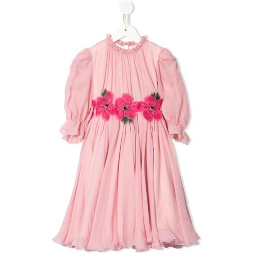 Dolce & Gabbana Kids abito con stampa - rosa