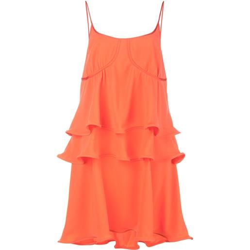Sies Marjan vestito con ruches - arancione