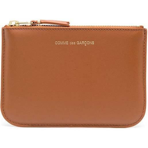 Comme Des Garçons Wallet portafoglio con zip - marrone