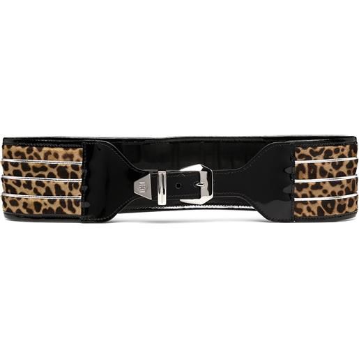 Philipp Plein cintura leopardata - marrone