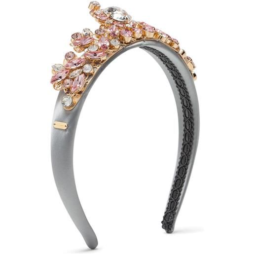 Dolce & Gabbana Kids fascia con applicazione gioiello - bianco