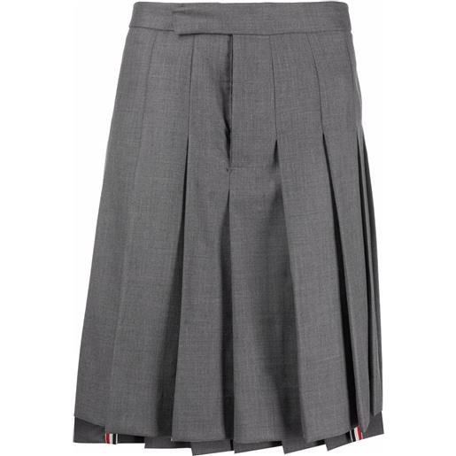 Thom Browne gonna plissettata - grigio