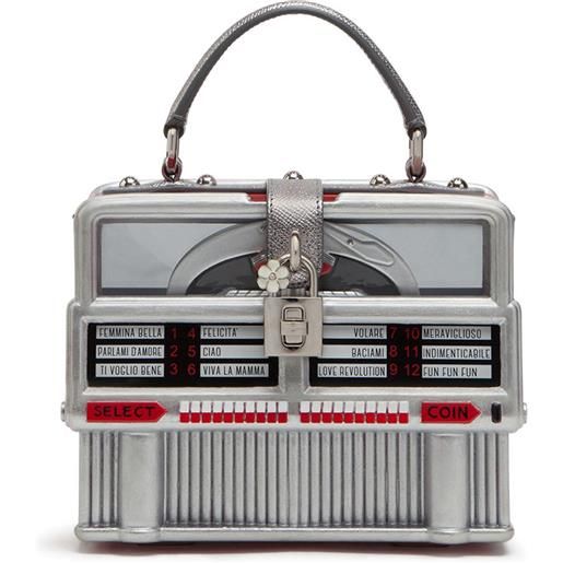 Dolce & Gabbana borsa a mano juke-box dolce box - argento