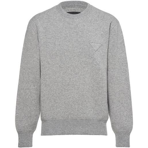 Prada maglione girocollo - grigio