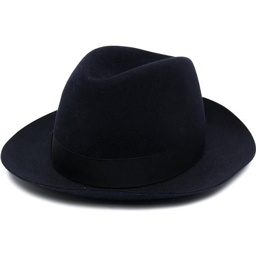 Borsalino fedora con nastro - blu