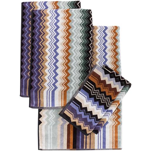 Missoni Home set di 5 asciugamani giacomo - blu