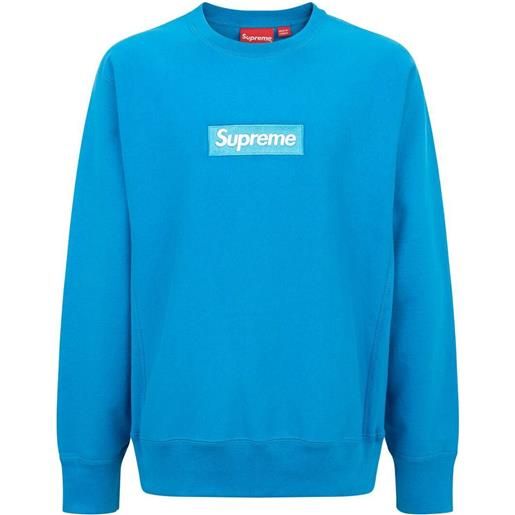 Supreme felpa con applicazione - blu