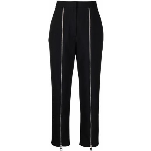 Alexander McQueen pantaloni a vita alta - nero