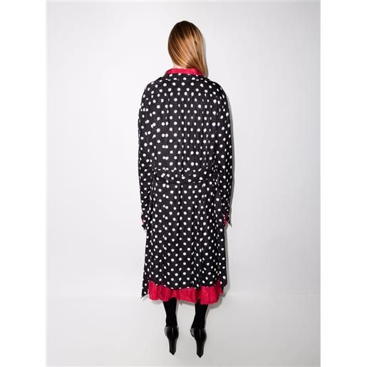 Balenciaga abito reversibile a pois - nero