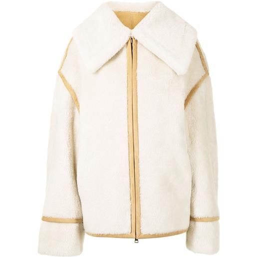 Goen.J giacca modello aviator - toni neutri